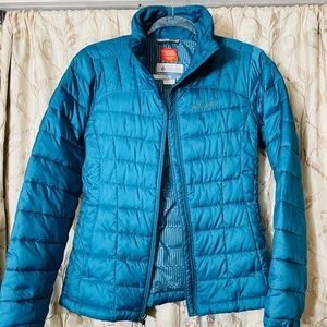 Columbia Thermal Coil Puffer Jacket in Teal Size XS Excellent